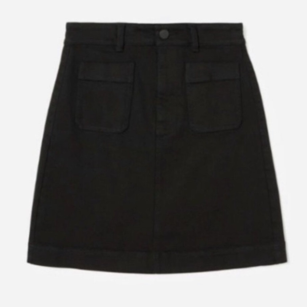 Everlane Patch Pocket Skirt Black